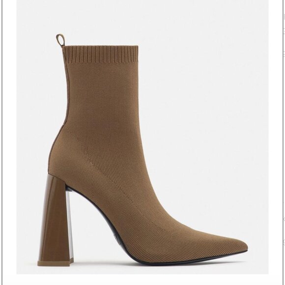 New Zara fabric ankle boots - size 7.5/38 - Picture 1 of 6